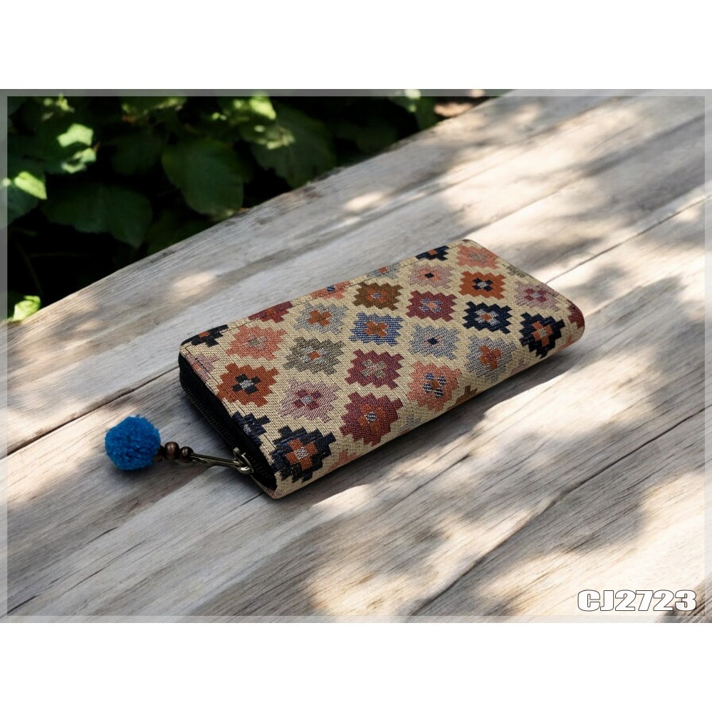 清邁織布立體長夾 泰北少數民族 手工布夾 波西米亞手工 戀戀異國風 現貨不用等-規格圖8