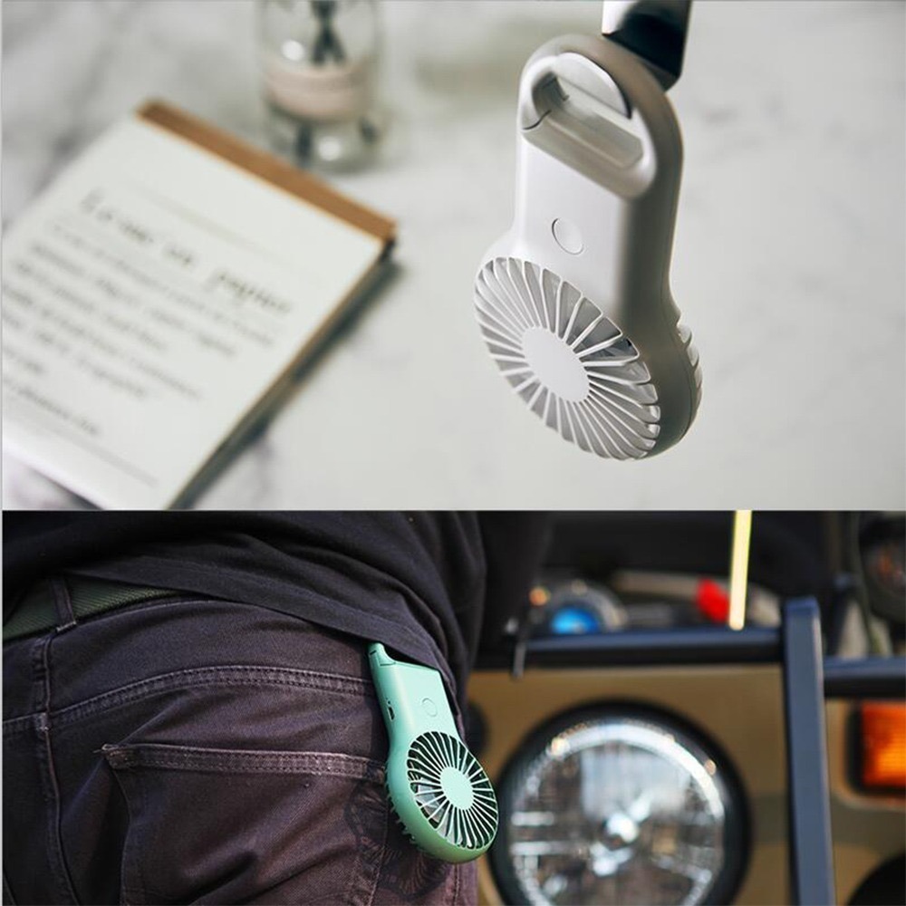 衝銷量送耳機⚡️登山扣迷你風扇 會發光 超強勁USB風扇 掛包包吊飾 小風扇 隨身風扇 超強續航 迷你風扇手持風扇2吋-細節圖5