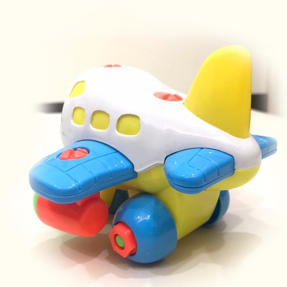 下單贈小玩具⚡️【現貨】DIY拆裝滑行小飛機 拆裝玩具 工程玩具 禮物 DIY螺母組裝拆裝工程車玩具 拆裝車 交通造型-細節圖7