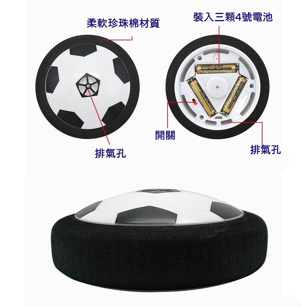 懸浮燈光足球⚡️邦妮⚡️檢驗合格 氣墊懸浮足球 飛行飄飄球 室內足球 飄浮足球 室內運動玩具 飛行球 萬向球 寶貝球-細節圖3