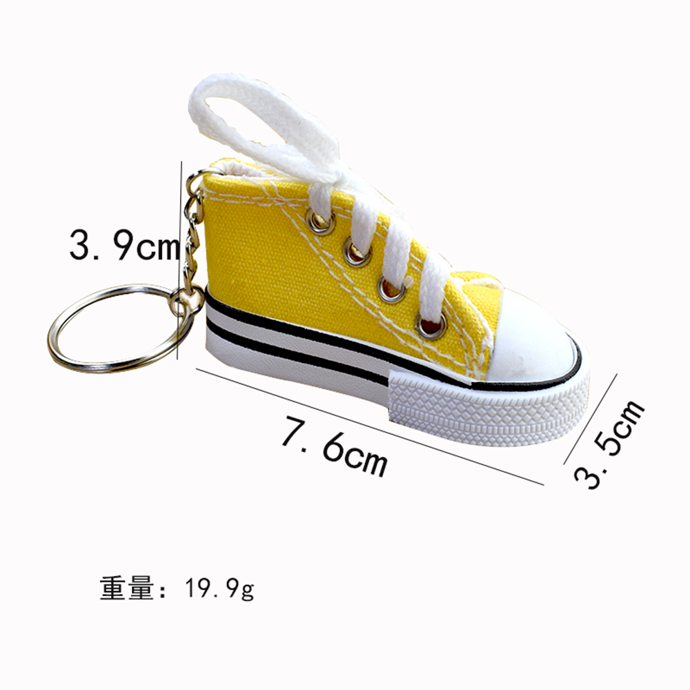 帆布鞋鎖匙圈⚡️邦妮【台灣現貨】經典帆布鞋 個性 鑰匙圈 迷你鞋 小鞋 造型鑰匙圈 可愛 迷你 帆布 鑰匙扣 潮流-細節圖2