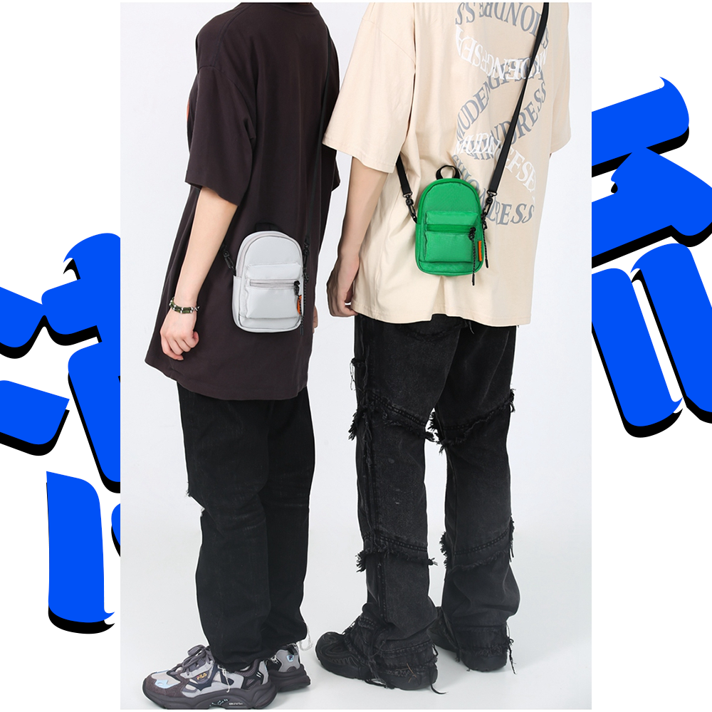 簡約日系小包⚡️邦妮【台灣現貨】側背小帥包 情侶款 斜背包 男包 女包 小廢包 側背包 小背包 學院風 簡約 百搭好搭-細節圖6
