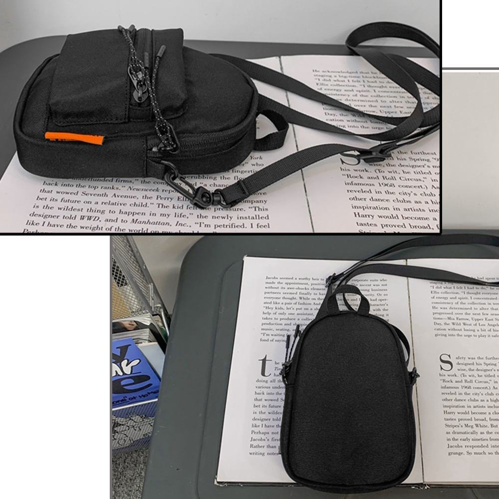 簡約日系小包⚡️邦妮【台灣現貨】側背小帥包 情侶款 斜背包 男包 女包 小廢包 側背包 小背包 學院風 簡約 百搭好搭-細節圖9