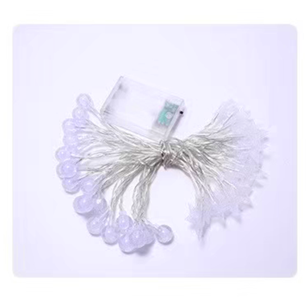 雪花水晶球燈串 電池款10米80燈⚡️邦妮【台灣現貨】LED燈串 圓球燈 雪花燈星星燈銅線燈螢火蟲燈 裝飾燈防水-細節圖6