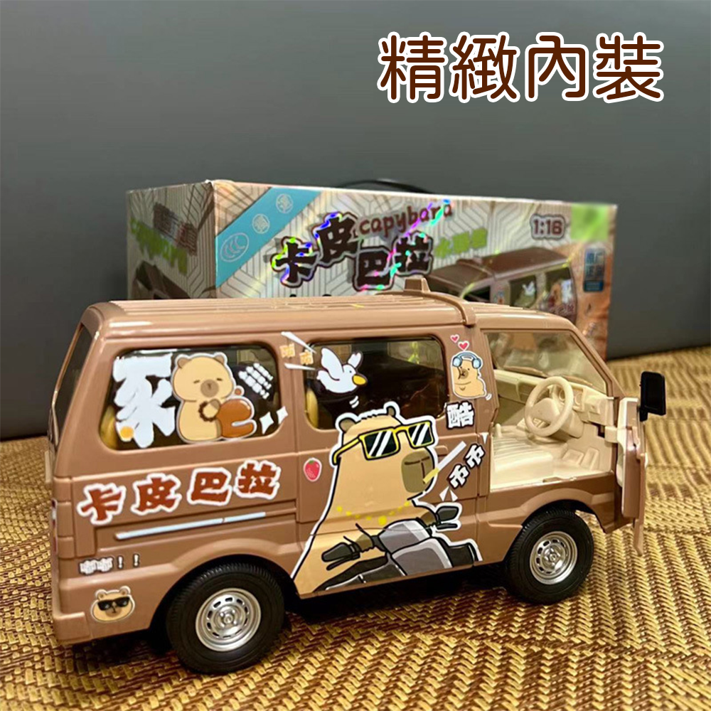 下單送小禮物 卡皮巴拉六通遙控車 1:16【檢驗合格】邦妮⚡️水豚君 麵包車遙控車2.4GHz遙控車 音樂遙控車景品-細節圖6