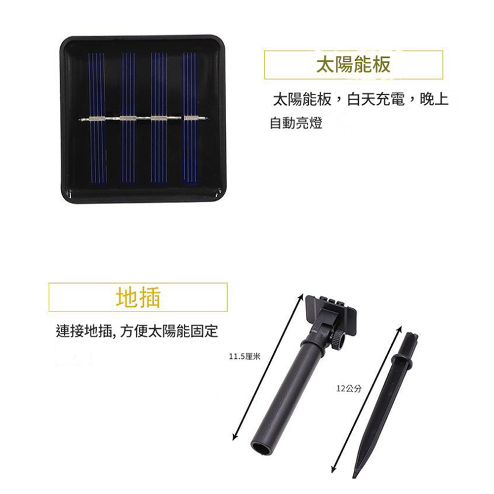 雪花水晶球燈串 太陽能5米20燈⚡️邦妮【台灣現貨】LED燈串 圓球燈 雪花燈星星燈銅線燈螢火蟲燈 裝飾燈防水-細節圖7