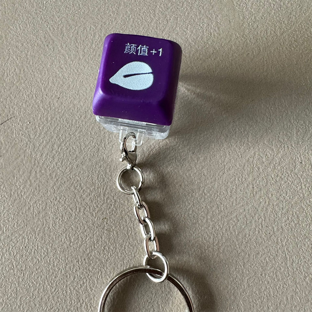 功德小木魚⚡️邦妮【台灣現貨】功德按鍵 功德按鈕 功德鑰匙圈 功德+1 解壓玩具多巴胺解壓按鈕小木魚解壓神器鎖匙圈-規格圖2