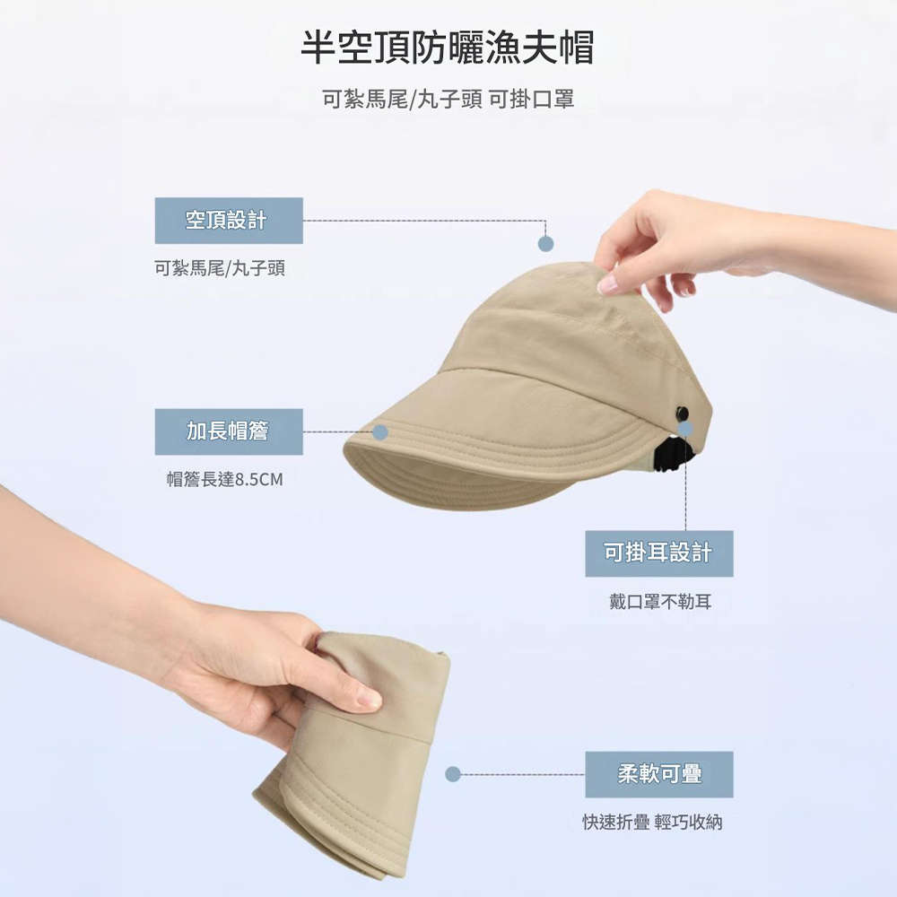 小臉空頂防曬帽⚡️邦妮⚡️遮陽帽抗uv 春夏秋百搭 鴨舌漁夫帽 鴨舌帽女 遮陽帽女防曬帽子 太陽帽 鴨舌帽 遮陽-細節圖2