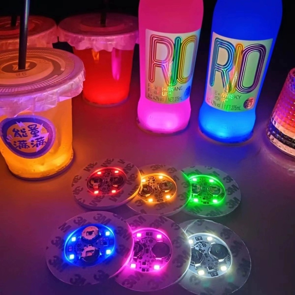 發光杯墊⚡️邦妮【台灣現貨】LED 杯墊 七彩杯墊 高球杯 可林杯 highball 酒吧裝飾 調酒裝飾 古典杯 調酒-細節圖11