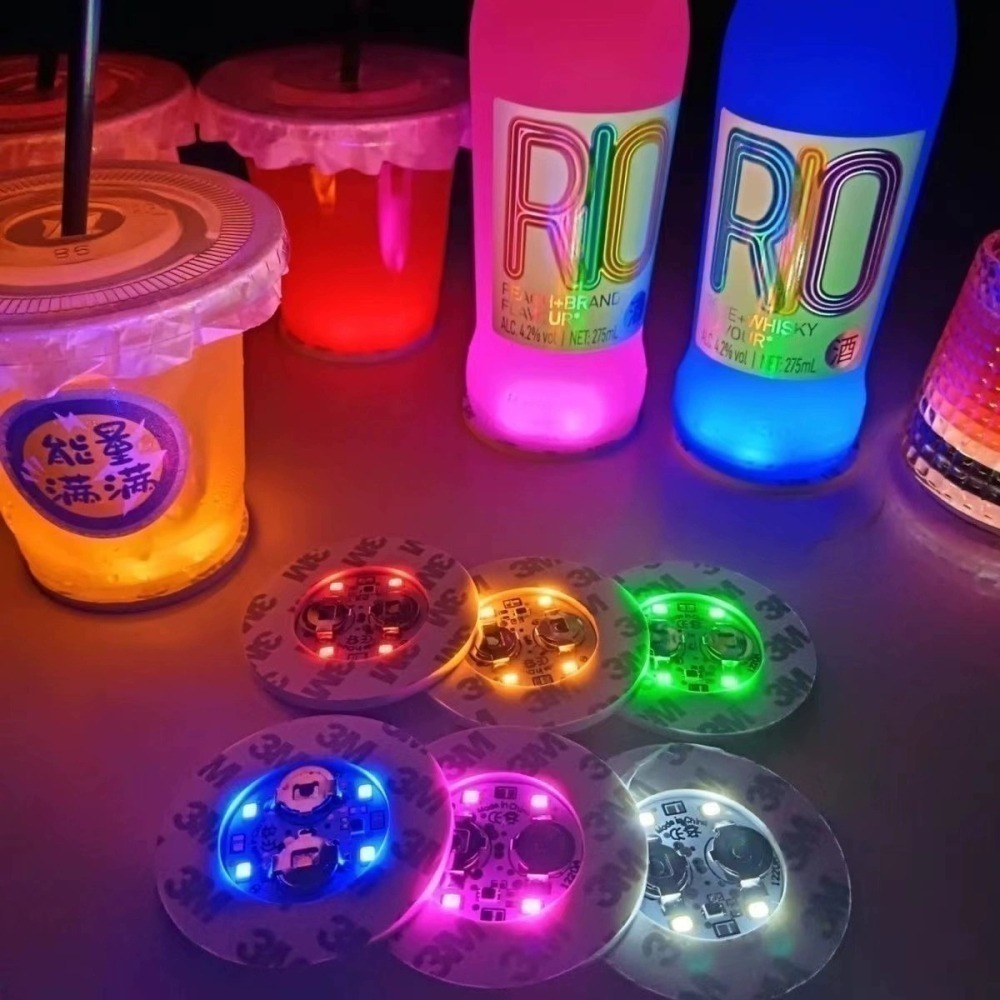 發光杯墊⚡️邦妮【台灣現貨】LED 杯墊 七彩杯墊 高球杯 可林杯 highball 酒吧裝飾 調酒裝飾 古典杯 調酒-細節圖11
