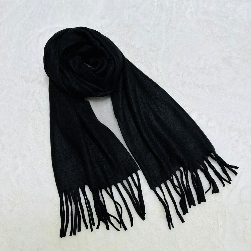 純色 仿羊絨圍巾 百搭 柔軟舒適⚡️邦妮【速出】日韓款 質感圍巾 兒童圍巾 保暖圍巾 男生圍巾 女生圍巾 仿羊絨-規格圖6