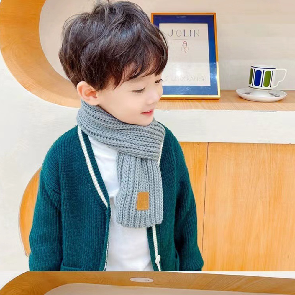 兒童圍巾 純色⚡️邦妮【台灣現貨】秋冬季兒童圍巾 保暖加厚小圍巾 兒童針織圍脖 韓版兒童圍巾 兒童圍巾 親子圍巾 絨毛-細節圖9