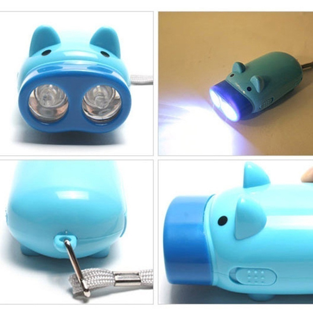 小豬款 手壓式手電筒⚡️邦妮【現貨】快速出貨 ＂免電池 不需充電＂ 手搖手電筒 手電筒 手壓手電筒 免電池手電筒 緊急-細節圖6