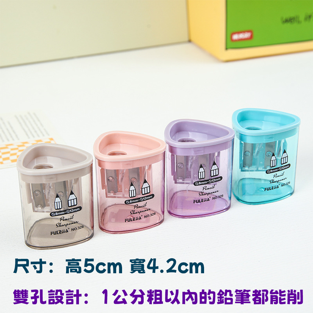 迷你削鉛筆機 雙孔 大三角鉛筆也能削⚡️邦妮【現貨】迷你雙孔削鉛筆器 削筆器 削鉛筆機 削筆器 卷筆刀 削鉛筆刀-細節圖9