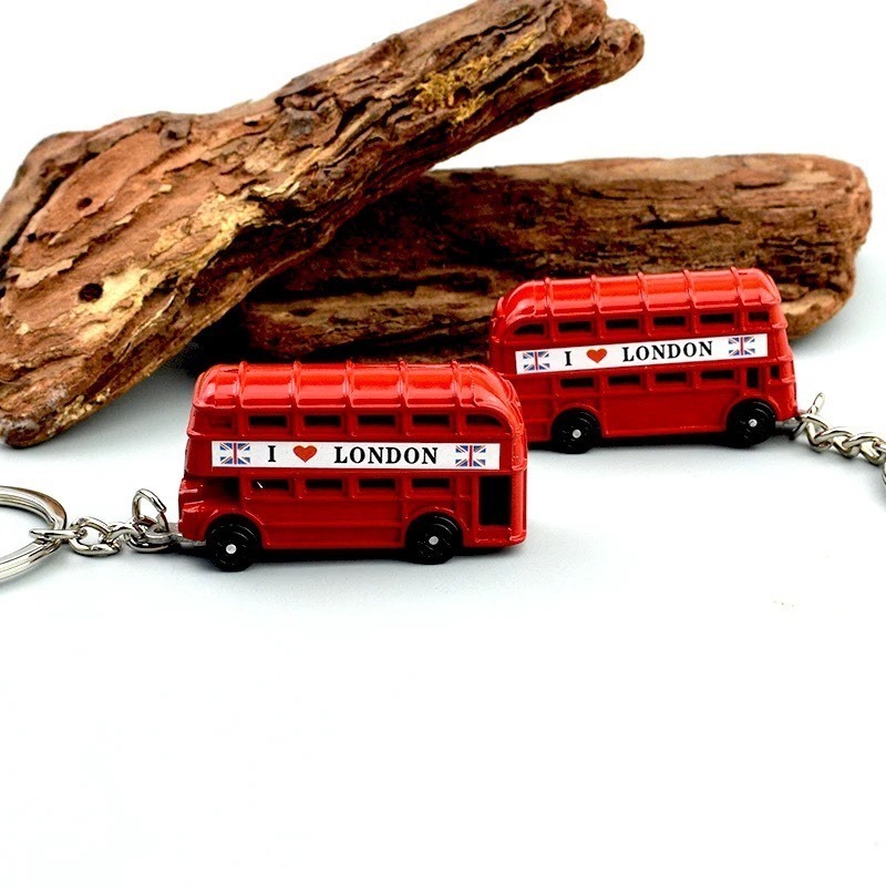 創意倫敦巴士鎖匙圈⚡️邦妮【現貨】金屬 紅色倫敦雙層巴士鑰匙扣 復古鑰匙圈 背包掛飾 旅行紀念品 禮物 鎖匙圈 鑰匙圈-細節圖3