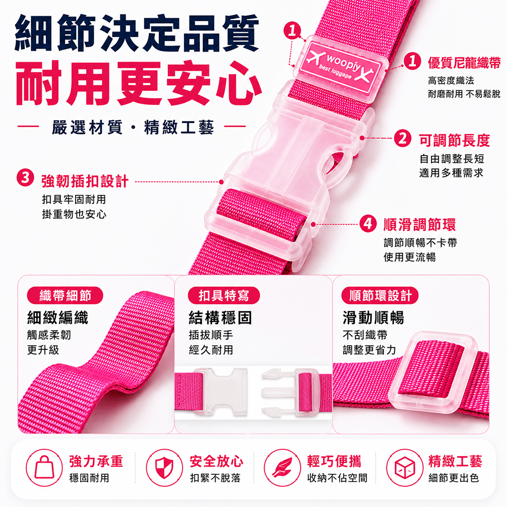 行李掛扣⚡️邦妮【快速出貨】行李掛環 解放雙手 出國必備 行李箱扣環 行李帶扣環 行李箱掛鉤 行李掛帶 掛勾行李箱掛扣-細節圖4