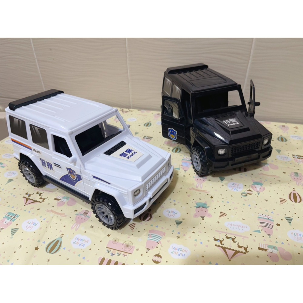 爆款大越野警車模型慣性滑行兒童工程車玩具四䮠耐摔 男孩禮物   ( 無盒子 )-細節圖3
