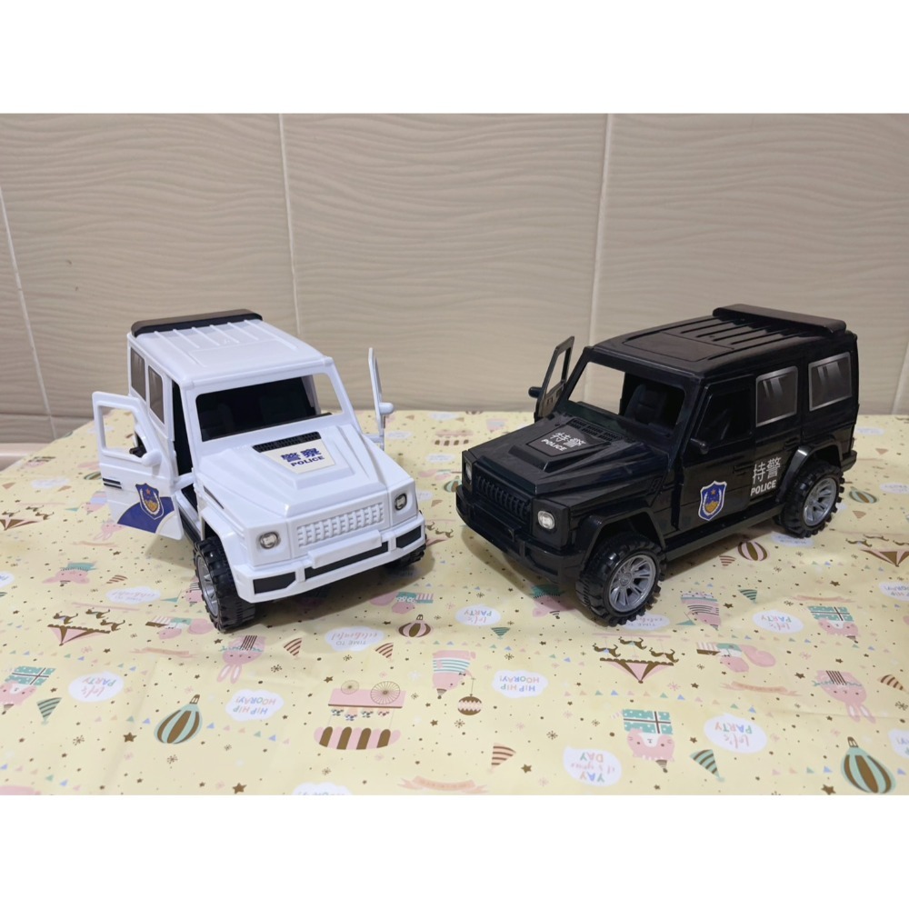 爆款大越野警車模型慣性滑行兒童工程車玩具四䮠耐摔 男孩禮物   ( 無盒子 )-規格圖4