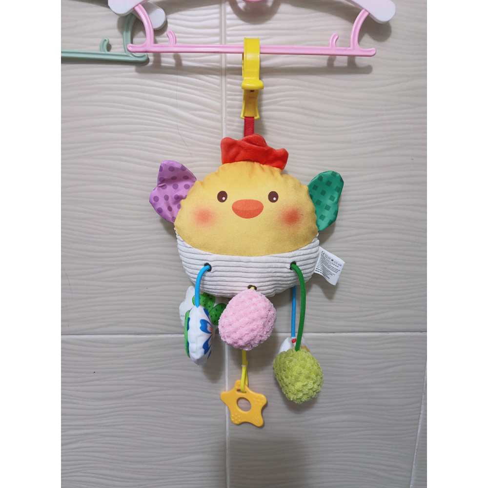 〔寶寶玩具】 ♥ 拉拉樂 推車掛件 床掛車掛 ♥ 牙膠 吊傘 毛絨玩具 嬰兒床掛件 嬰兒玩-細節圖2