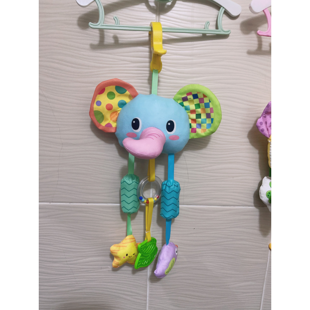 〔寶寶玩具】 ♥ 拉拉樂 推車掛件 床掛車掛 ♥ 牙膠 吊傘 毛絨玩具 嬰兒床掛件 嬰兒玩-細節圖3