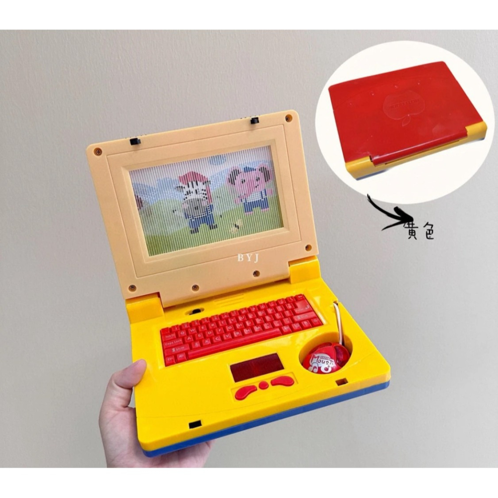 燈光滑鼠筆記本過家家動畫寶寶啟蒙玩具早教仿真嬰兒益智音樂-細節圖3