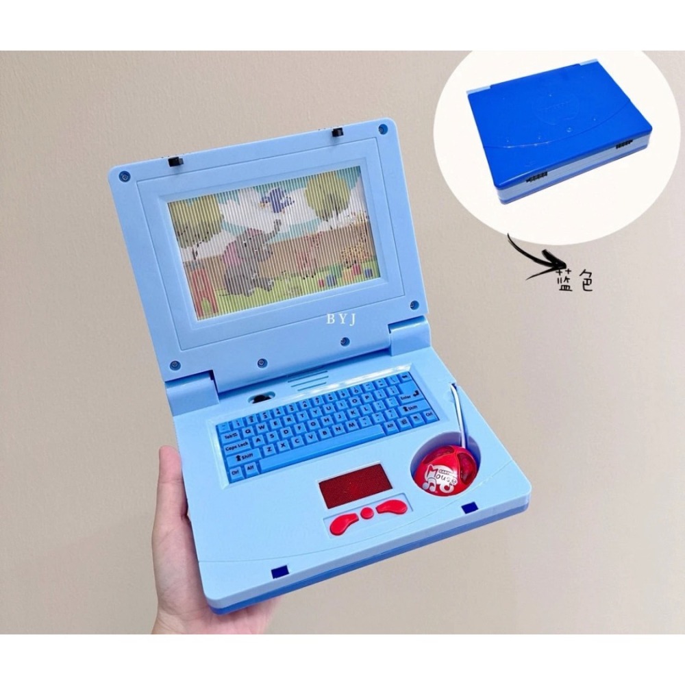 燈光滑鼠筆記本過家家動畫寶寶啟蒙玩具早教仿真嬰兒益智音樂-細節圖4