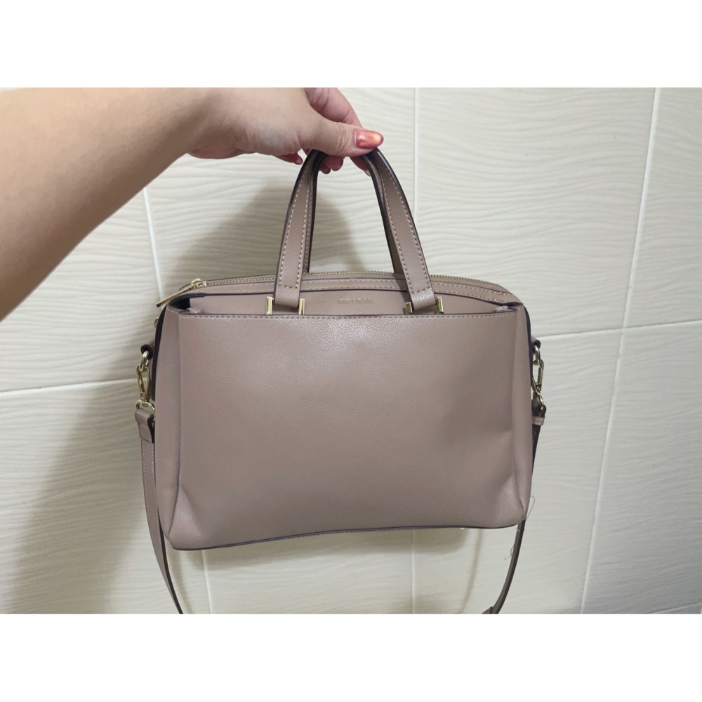 杏灰手提 肩背 斜背 包包-細節圖2