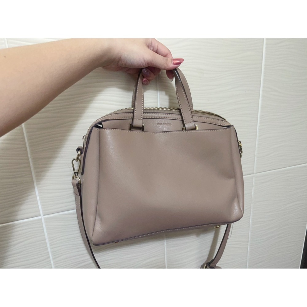 杏灰手提 肩背 斜背 包包-細節圖4