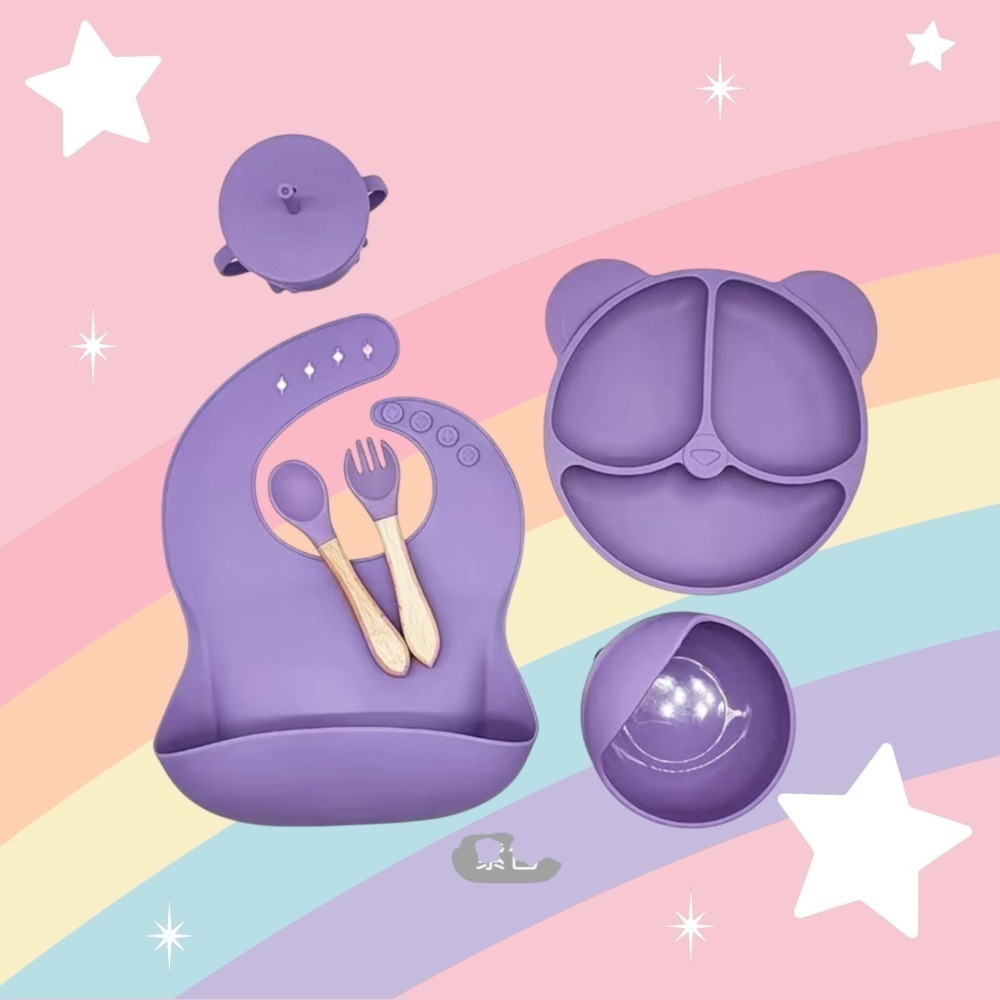 Hi Peggy 兒童矽膠副食品 餐具六件套-細節圖5