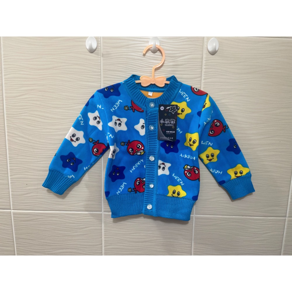 男女童 針織刷絨外套-規格圖3