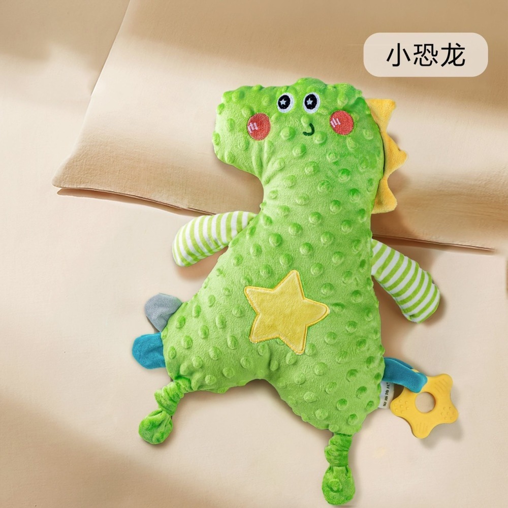 安撫荳荳玩偶 安撫巾嬰兒可入口帶有固齒器-細節圖5