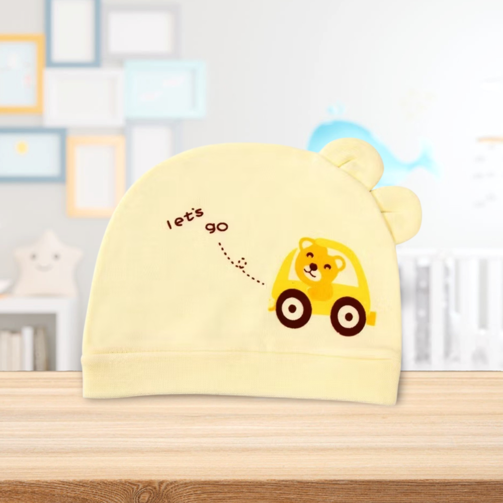 新生兒👶車車ㄅㄨㄅㄨ胎帽 一年四季 都能用-細節圖2