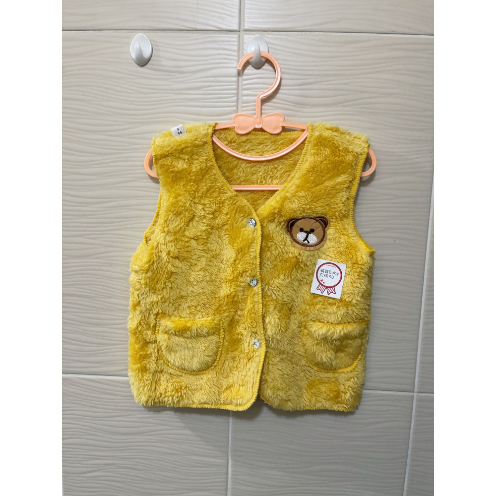 男女寶寶 毛絨保暖背心  適合 秋冬-細節圖2