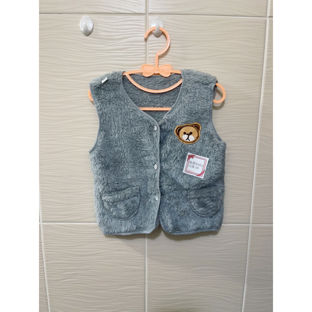 男女寶寶 毛絨保暖背心  適合 秋冬-細節圖3