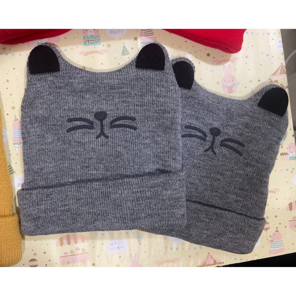 寶寶貓咪針織帽  秋冬款-細節圖5