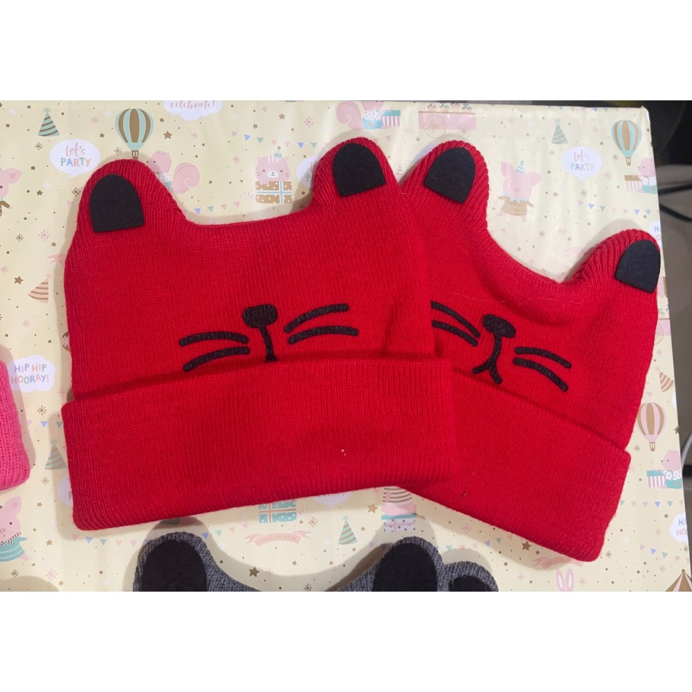 寶寶貓咪針織帽  秋冬款-細節圖7