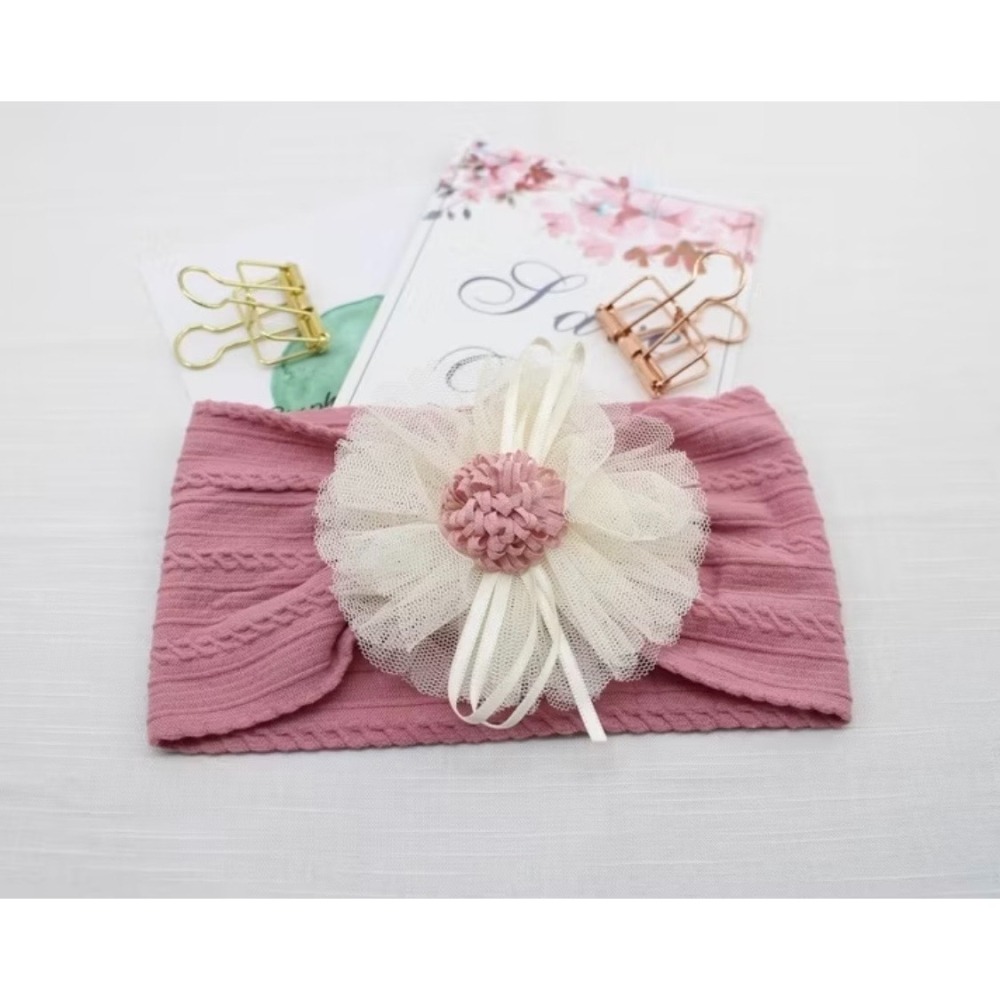 女寶 法式髮帶大花朵-細節圖4