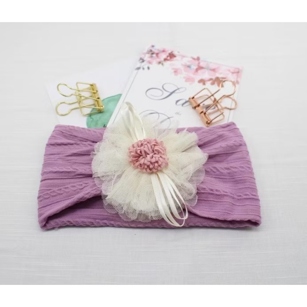 女寶 法式髮帶大花朵-規格圖5