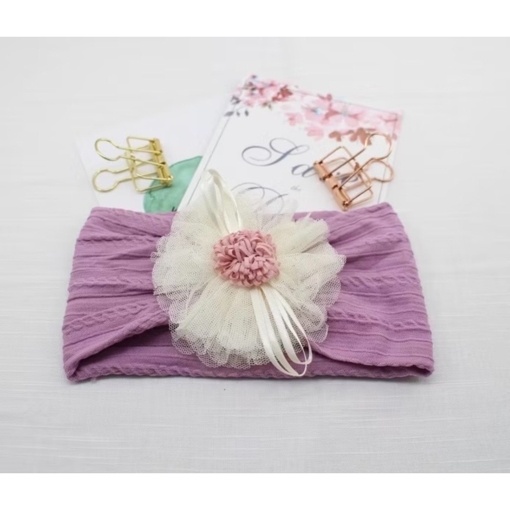 女寶 法式髮帶大花朵-規格圖5