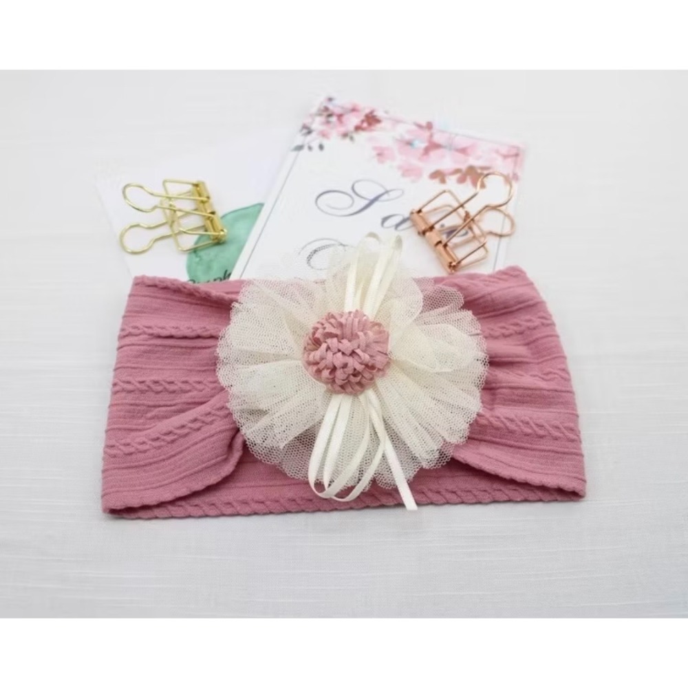 女寶 法式髮帶大花朵-規格圖5