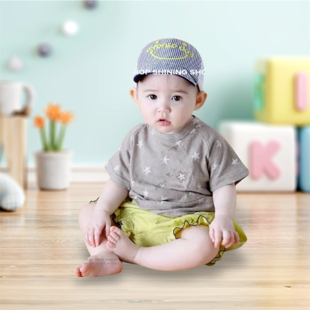 童帽 兒童寶寶外出網帽 防晒帽 遮陽 童帽 鴨舌帽-細節圖2