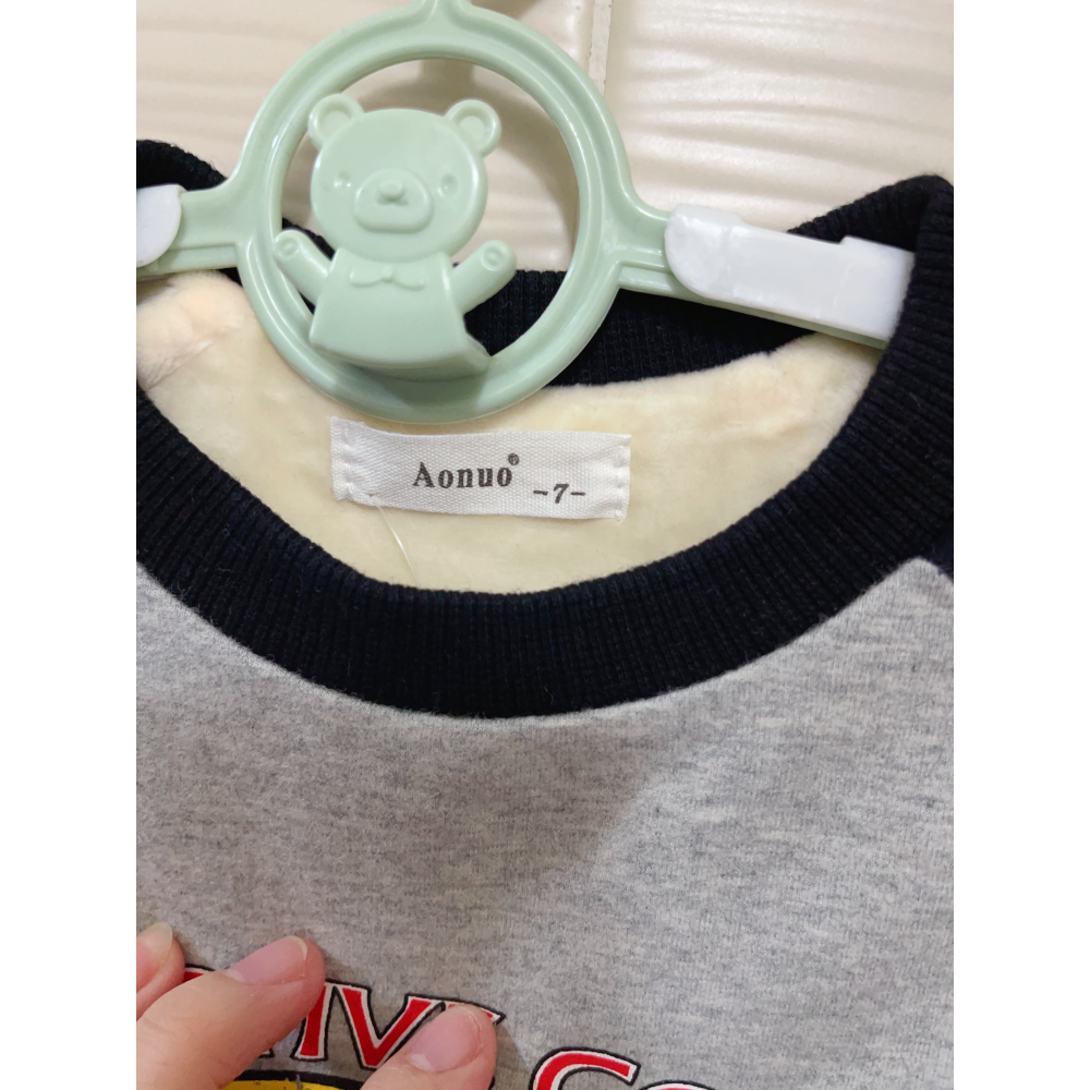 男童 加絨蝙蝠上衣-細節圖3