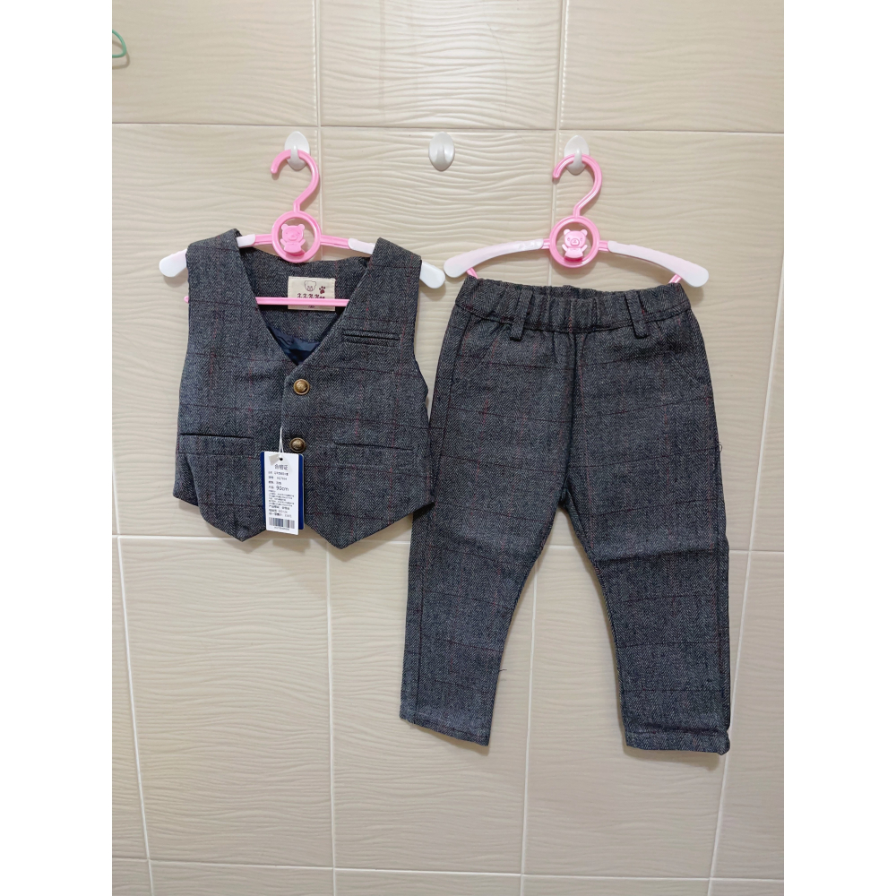 男童 紳士套裝  兩件套 ( 背心 + 長褲 )-細節圖4