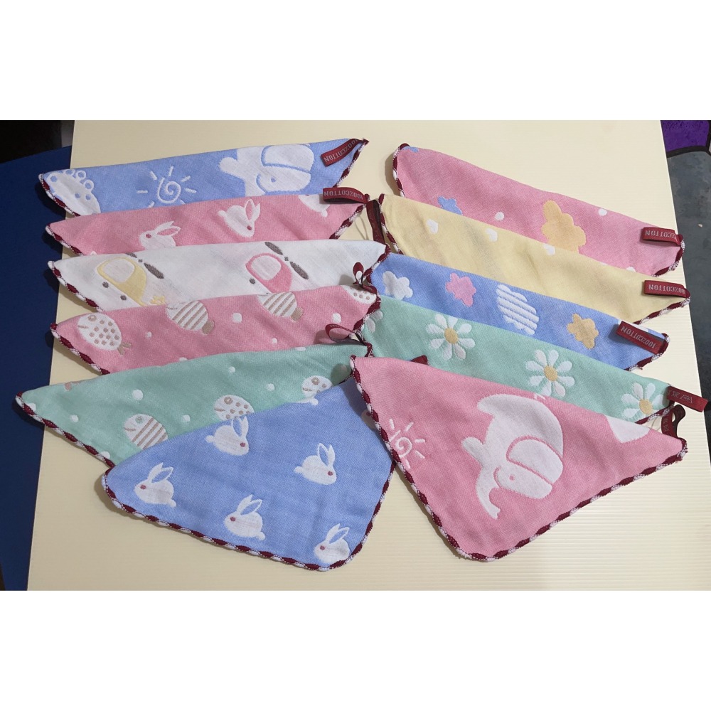 嬰幼兒 六層紗口水巾 幼兒手帕 小方巾-細節圖2