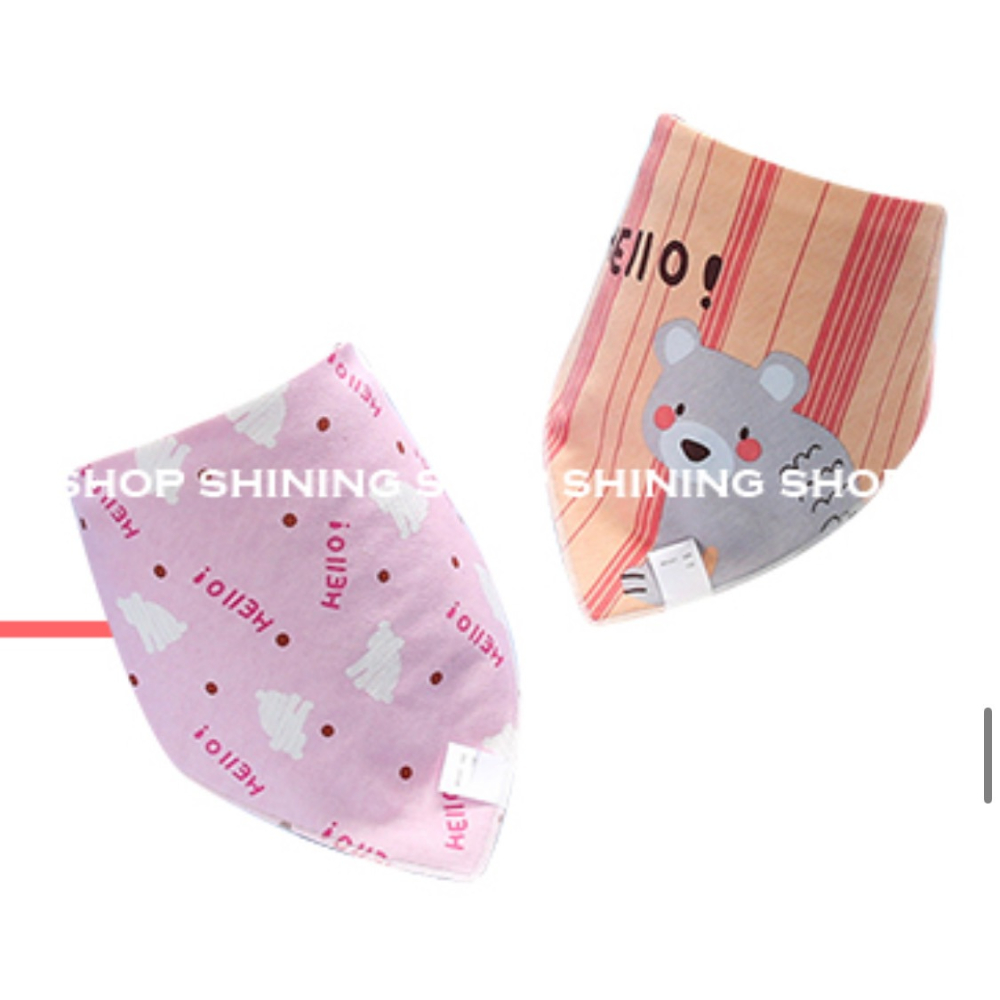 新生兒👶嬰幼兒 兩件組 純棉圍兜兜   一組2條-細節圖6