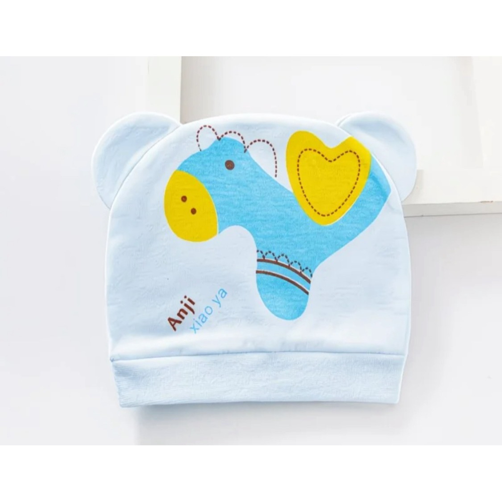 嬰幼兒👶新生兒胎帽🎩 一年四季都能用  小馬兒-細節圖2