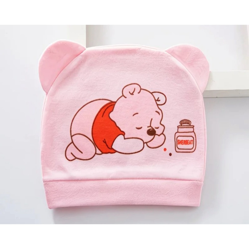 嬰幼兒👶新生兒胎帽🎩 一年四季都能用  維尼款-規格圖2