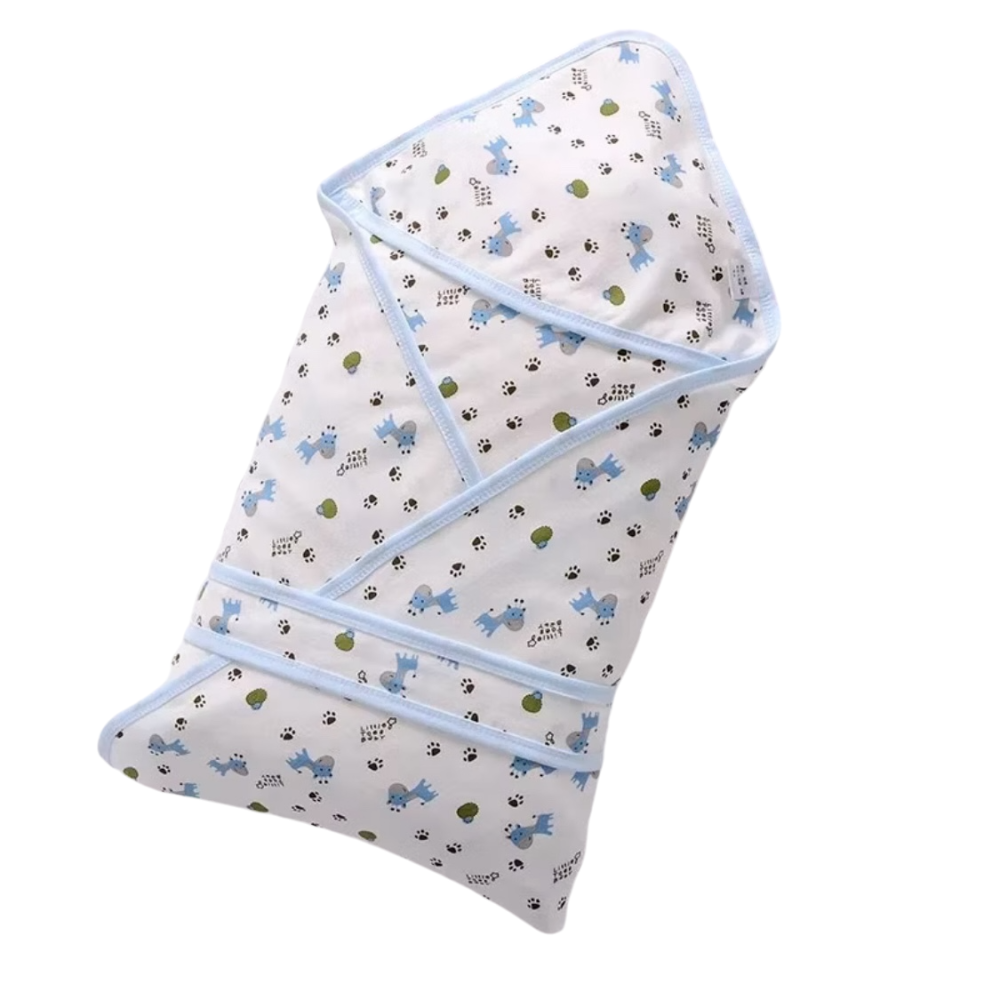 夏季款雙層新生兒包巾 嬰兒外出抱被 抱毯  薄款帶帽款-細節圖2