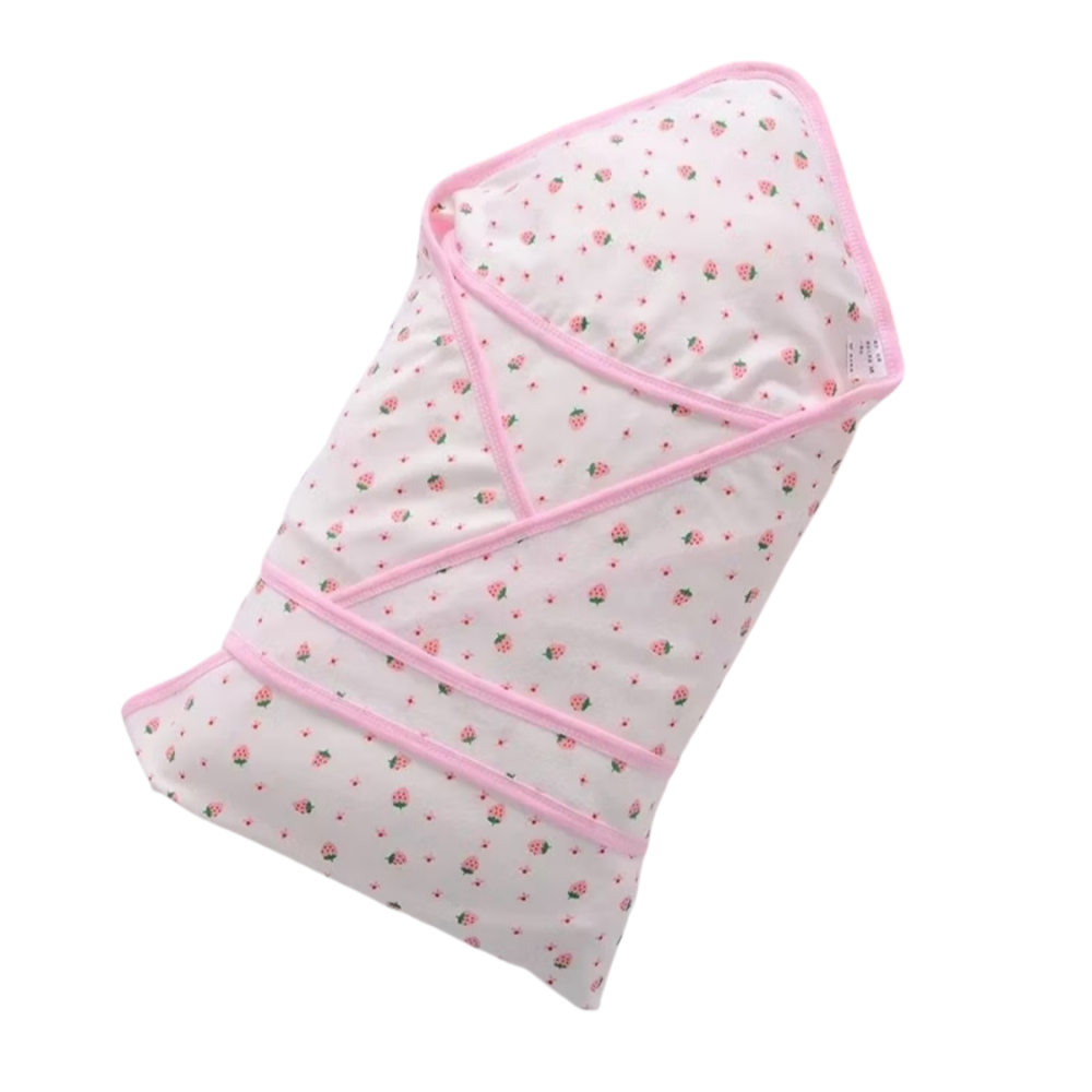 夏季款雙層新生兒包巾 嬰兒外出抱被 抱毯  薄款帶帽款-細節圖4