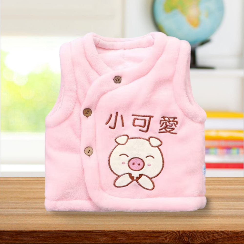 嬰兒珊瑚絨 馬甲新生兒 馬甲寶寶 冬季加棉小背心  〝 尺碼 66 〞〝 尺碼 80 〞-規格圖7